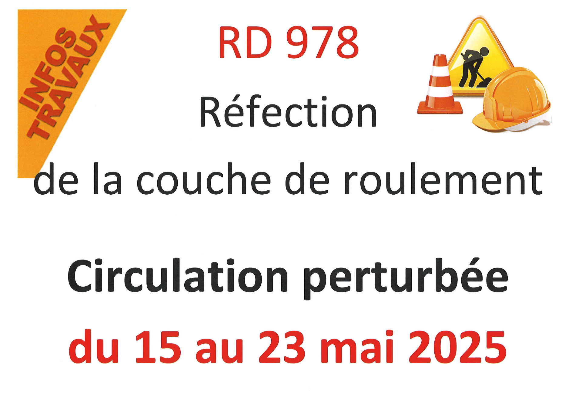 travaux RD 978